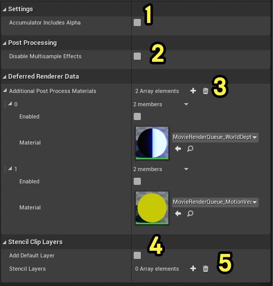 延迟渲染选项（Deferred Rendering Options）