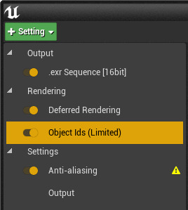 对象ID设置（The Object IDs setting）