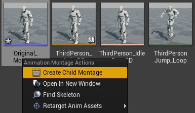 Child Montage Option