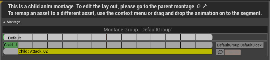 Replaced Animations in Montage