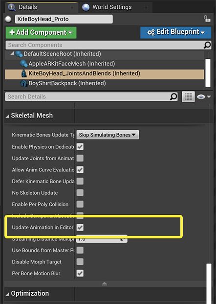 在编辑器中更新动画