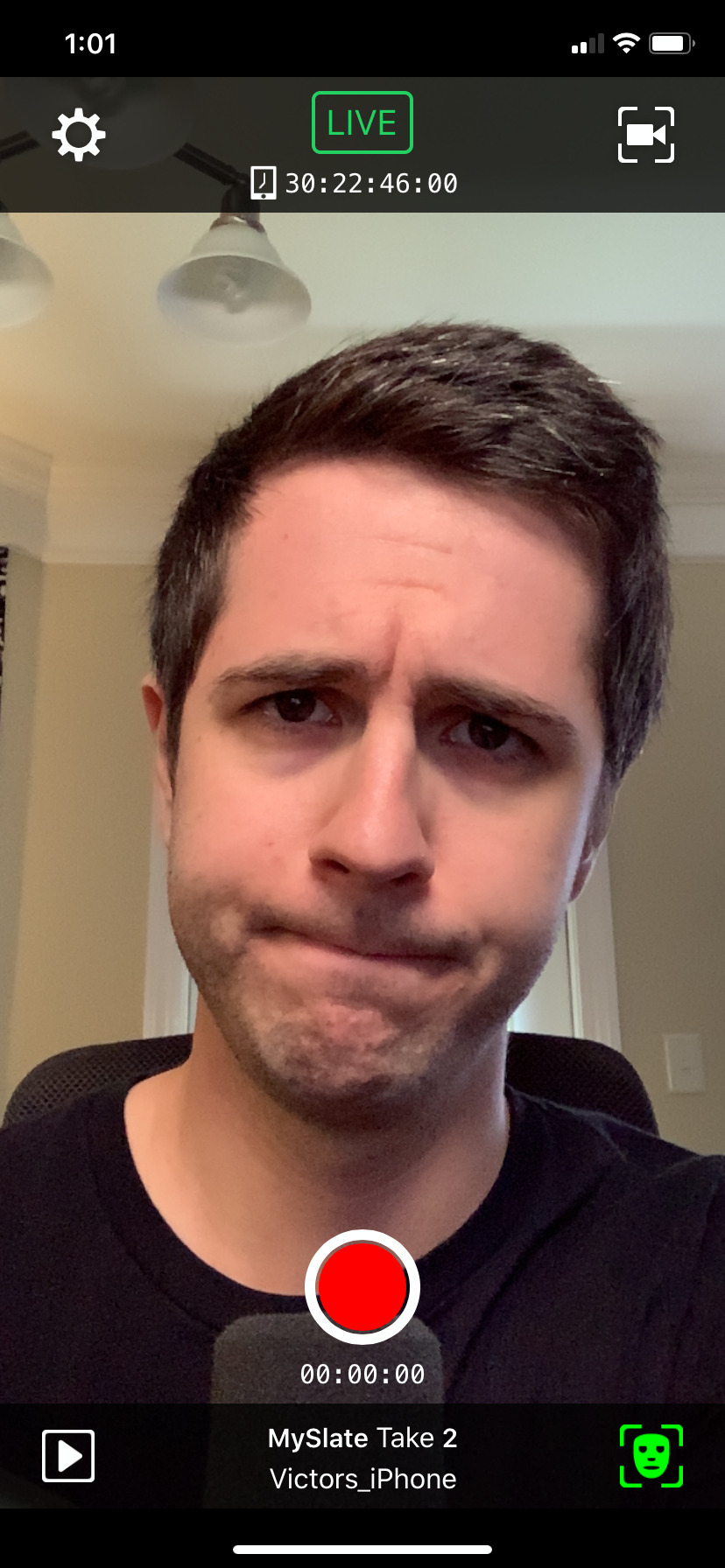 拥有覆盖网格体的Live Link Face