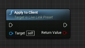 Live Link apply to client节点