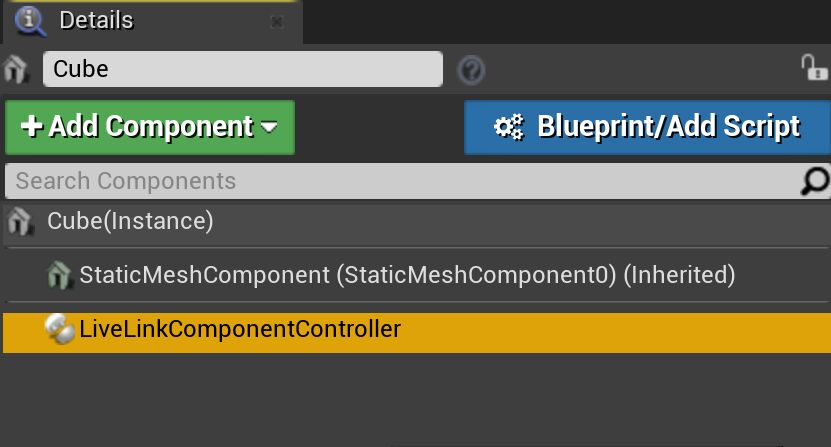 Live Link组件控制器