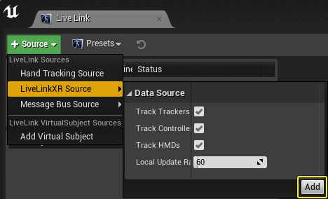 LLXR_LiveLinkXRSourceSettings.png