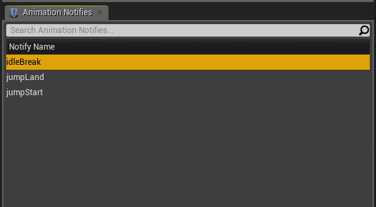 Animation Notifies Window