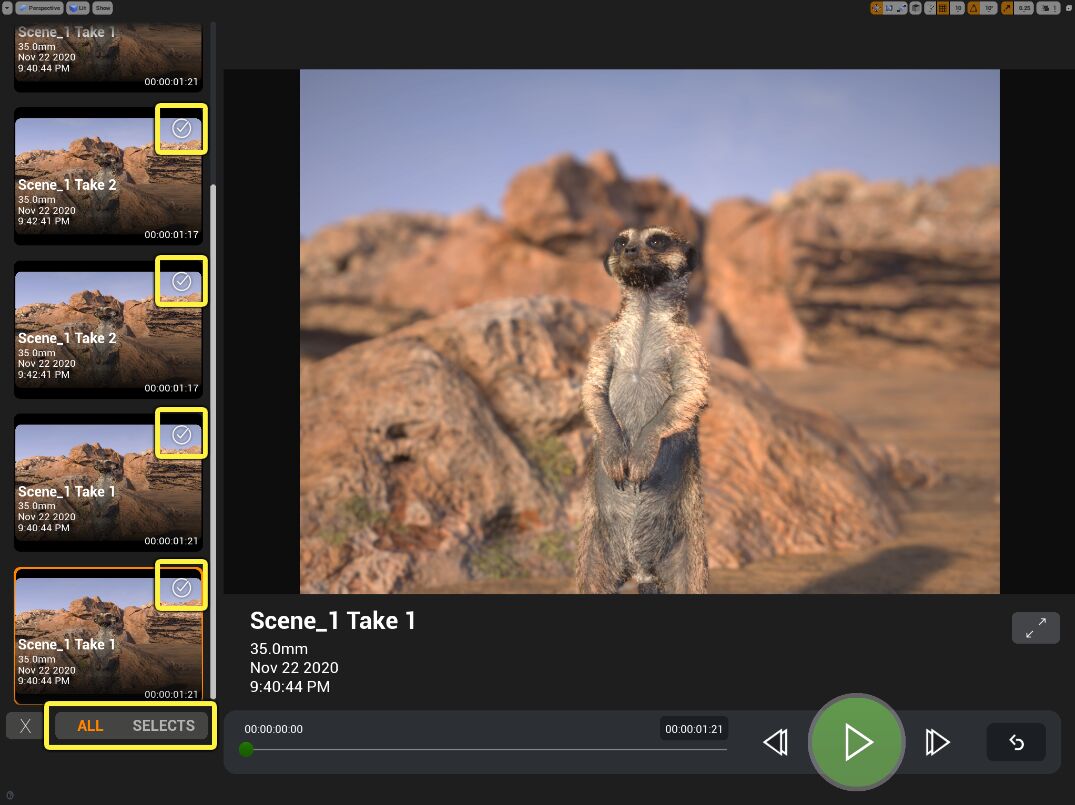 标记并筛选剪辑