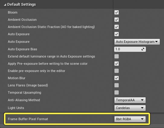 帧缓冲像素格式