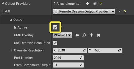 激活输出提供程序