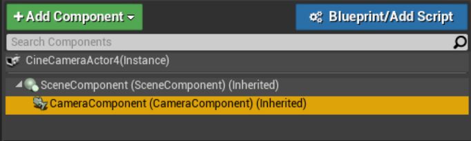 选择CameraComponent