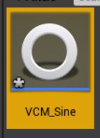 将蓝图命名为VCM_Sine