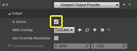 将输出提供程序设置为激活