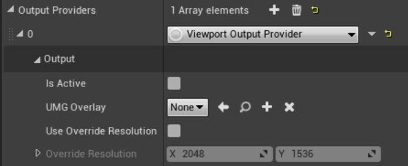 视口输出提供程序