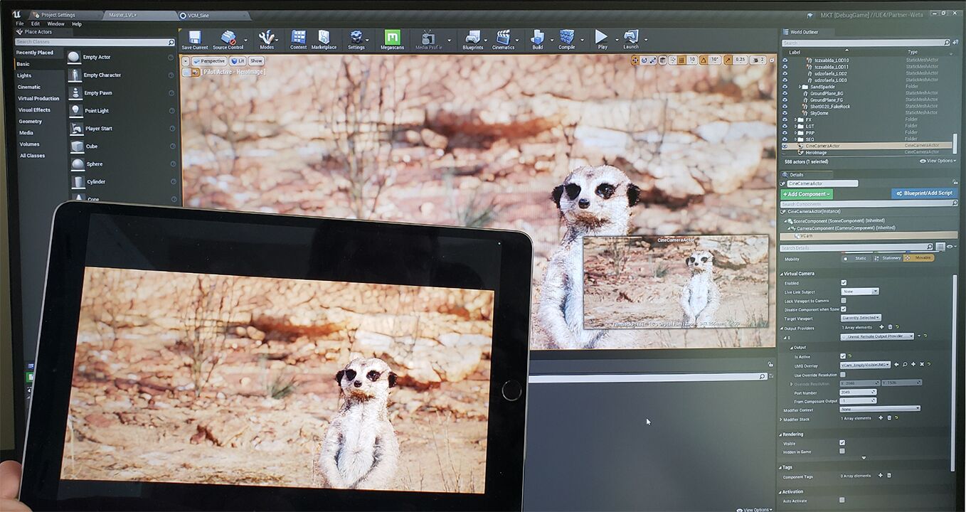 设备上映射的界面