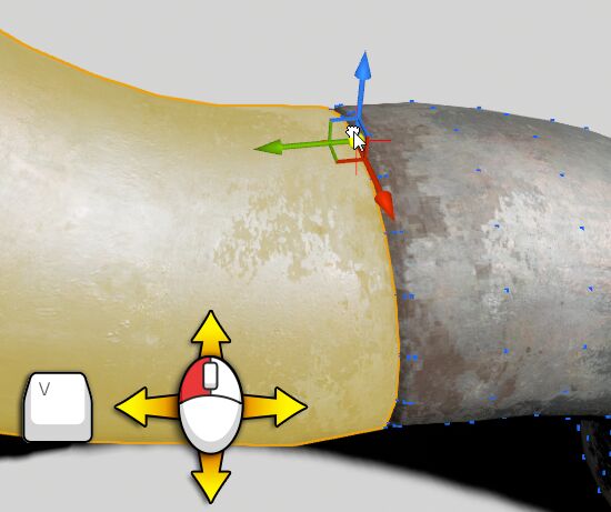 Object Snapped to Vertex
