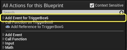 触发器时间情境菜单