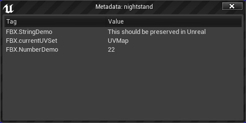 View Metadata on Assets