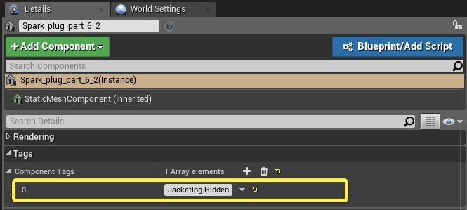 Jacketing Hidden tag