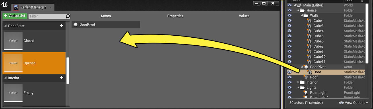 根据需要绑定新Actor
