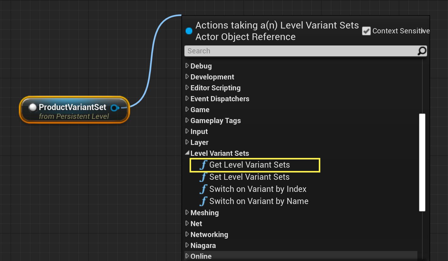 获取关卡变体集