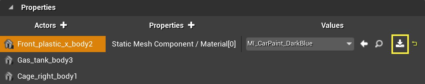 Record the Current Value icon