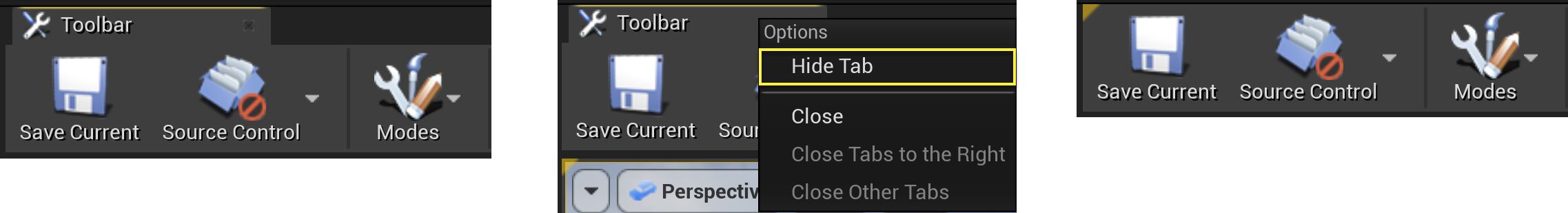 Hidden Tab