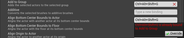 键盘快捷键绑定错误