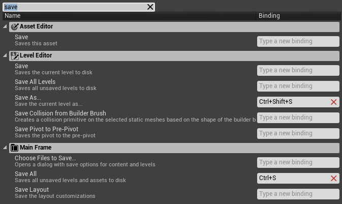 键盘快捷键搜索