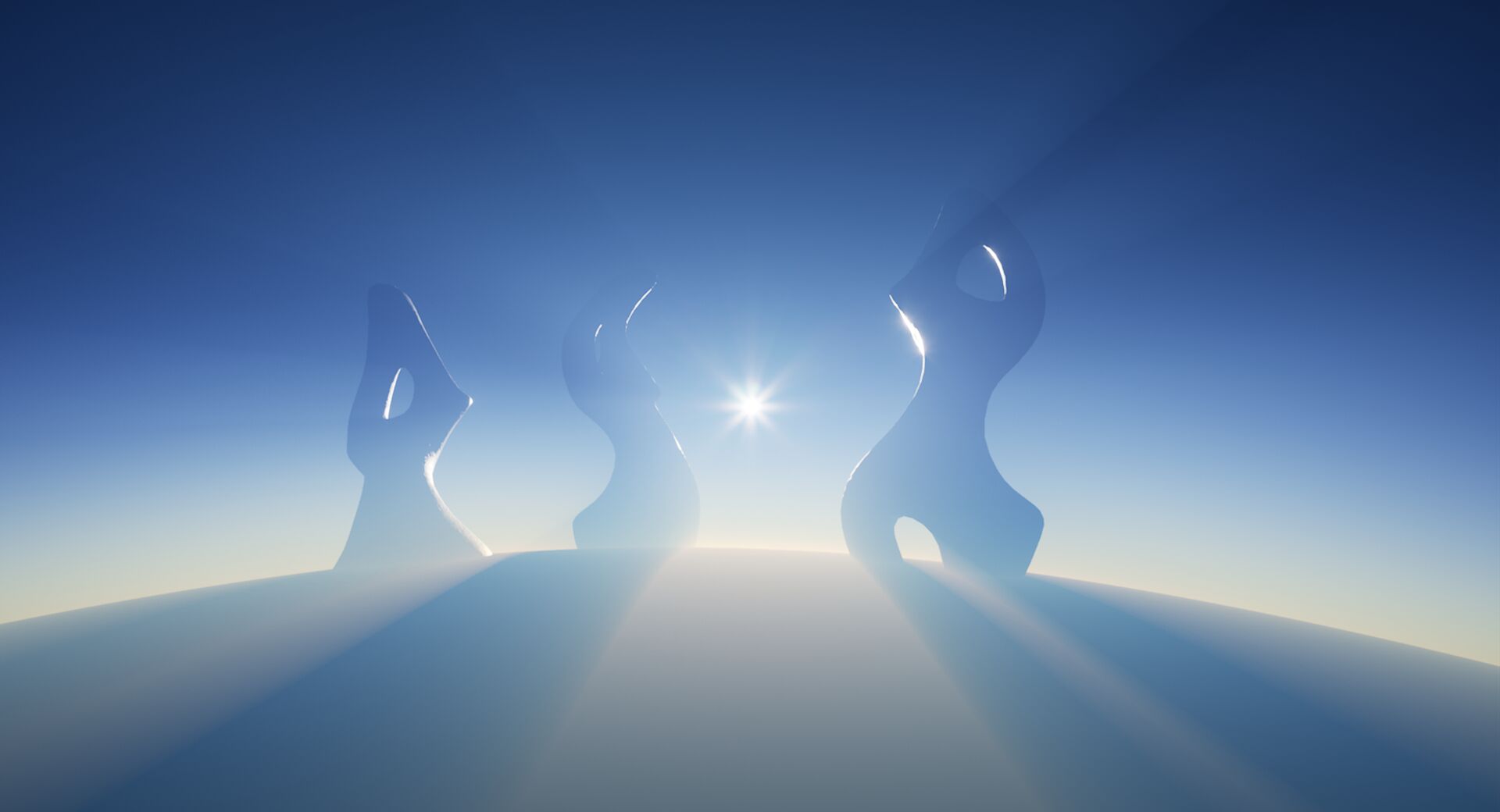 不透明对象的阴影｜在大气层上