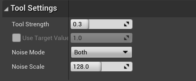 Noise Tool Properties