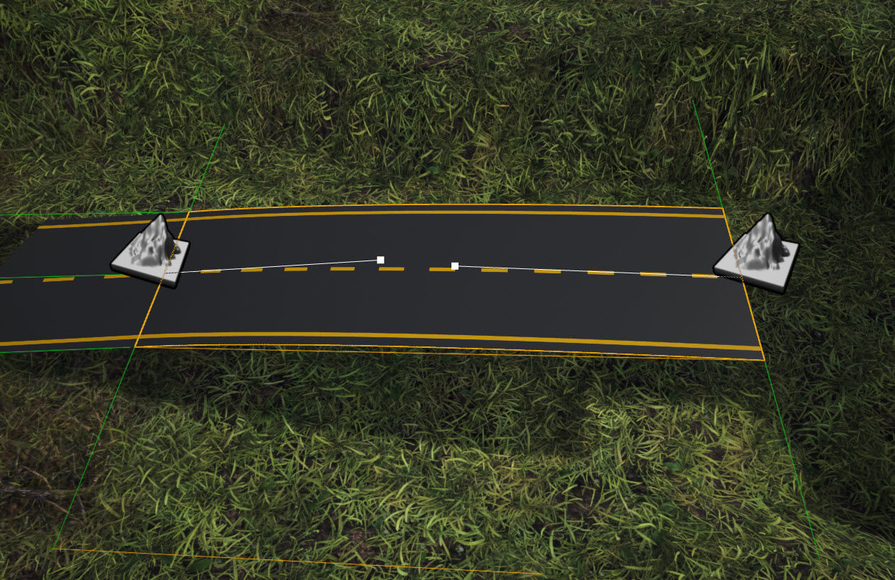 Segment tangent scale tool