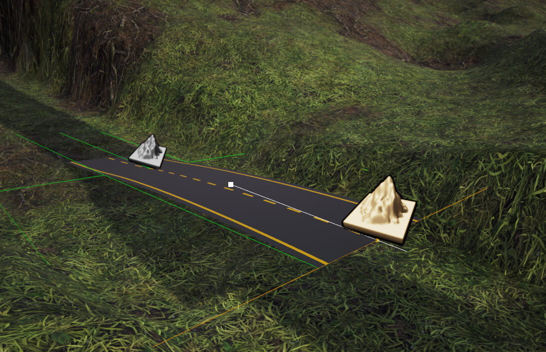 A second spline control point