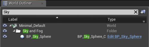 场景大纲视图搜索