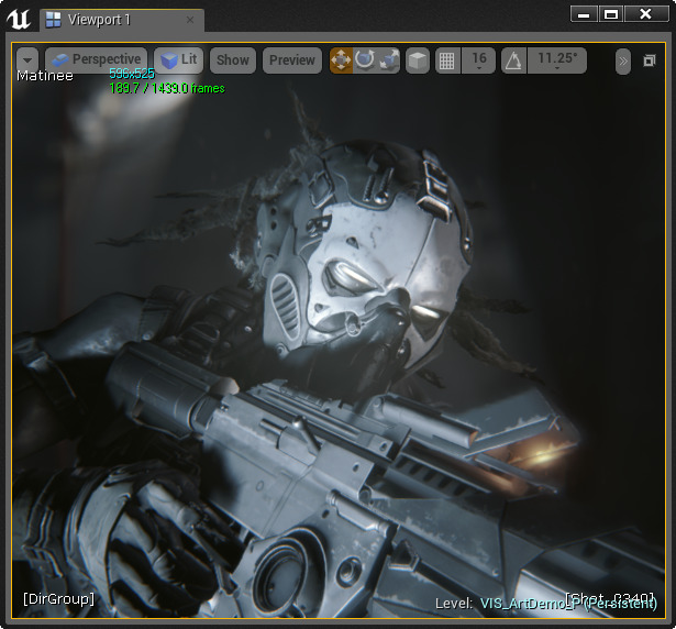 点亮模式下的场景