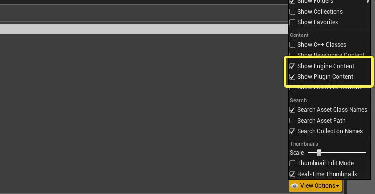 Show Engine and Plugin Content