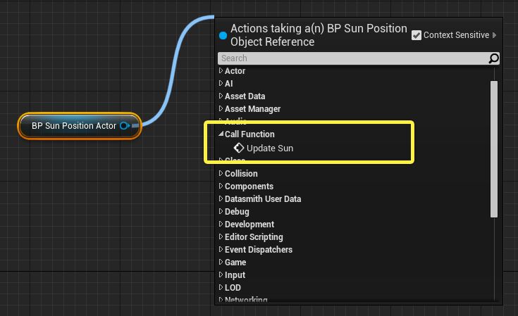 Update Sun function