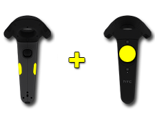 Press Side Buttons + Tap the Tack Pad