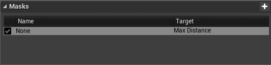 布料面板的遮罩参数