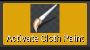 The activate cloth pain button in the toolbar