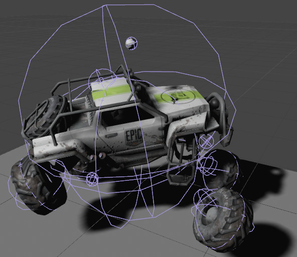 发生爆炸后的载具物理对象