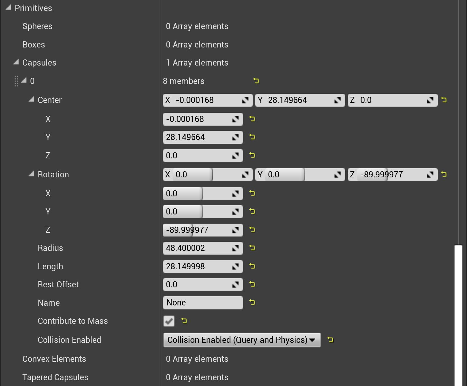 胶囊体图元的形体设置细节