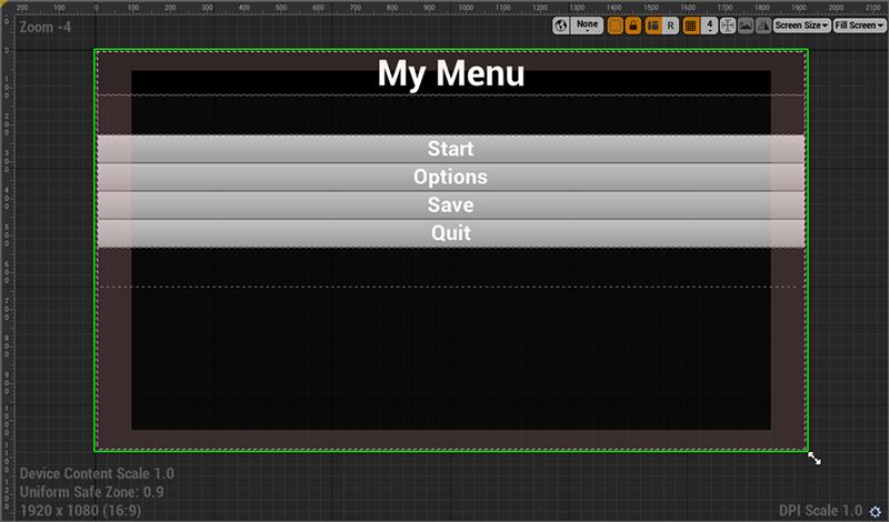 没有安全区控件