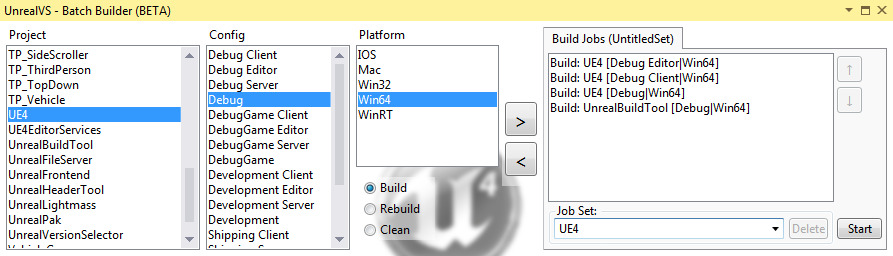 Batch Builder Window