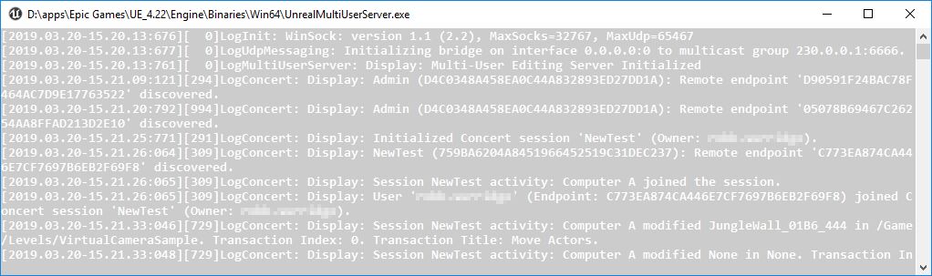 "多用户服务器（Multi-User Server）"控制台