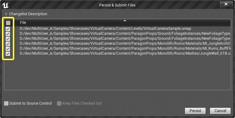 保存并提交文件