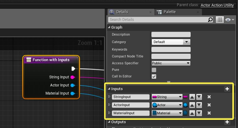 具有输入的函数