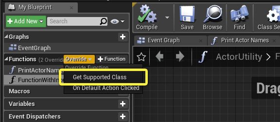 覆盖GetSupportedClass