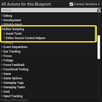 Actor类的编辑器脚本编写节点