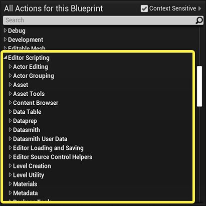 EditorUtilityActor类的编辑器脚本编写节点