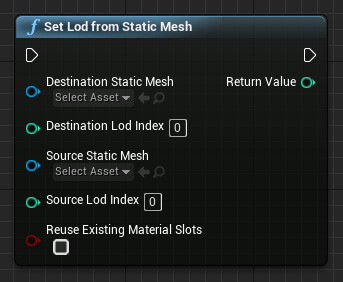 Set Lod From Static Mesh